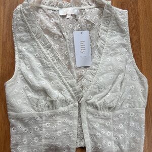 Billy J eyelet top
